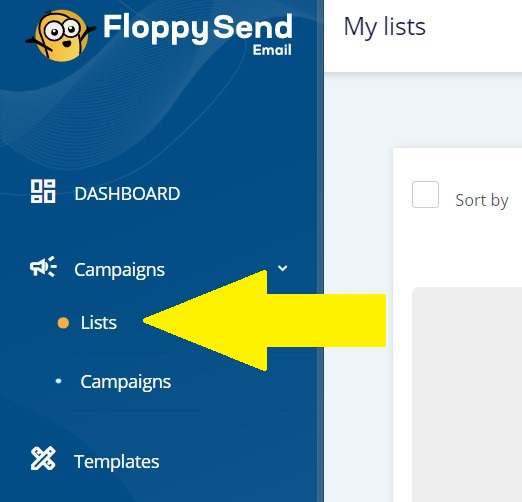 FloppySend - How To Create A List?