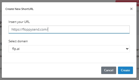 FloppySend - Make a Shorten URL